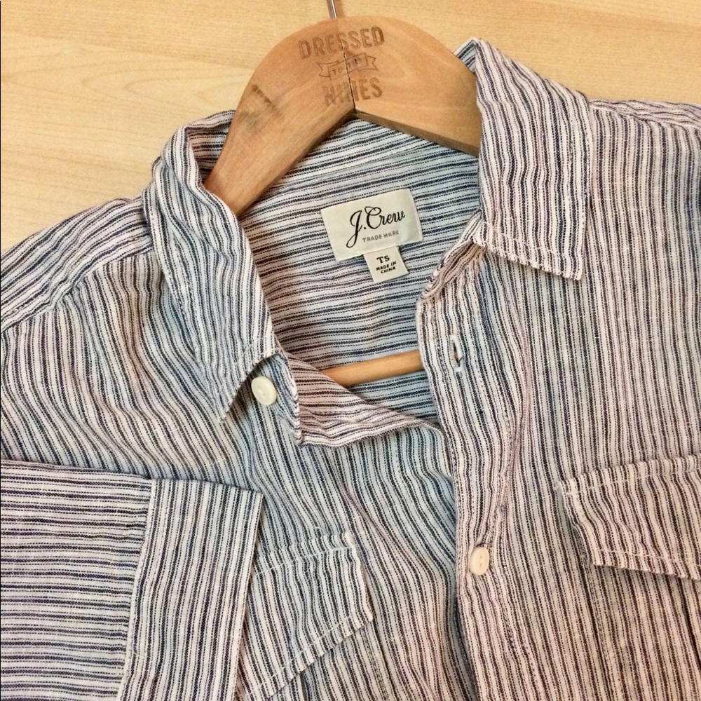 NWT J. Crew utility pocket shirt - S tall